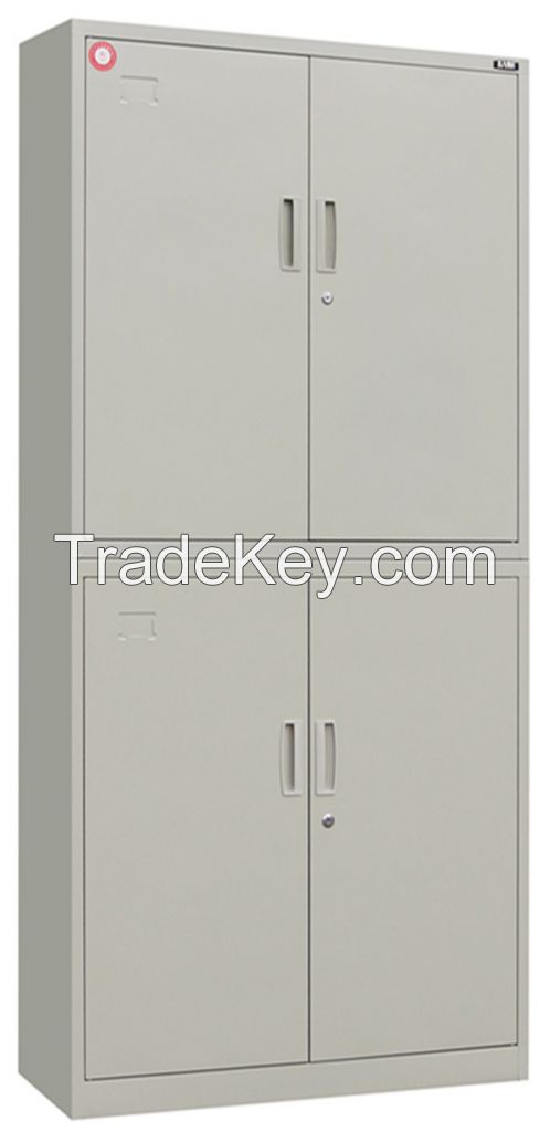 Modern Stainless Steel Hinged Door Storage Filing Cabinet with Shelf