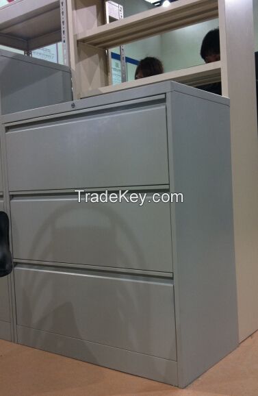 Stainless Steel 2/3/4 Drawers Wide K/D Filing Cabinet