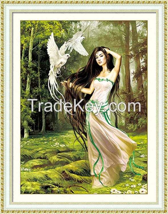 Manufacturer supply unique gift sexy modren woman crystal diy diamond painting