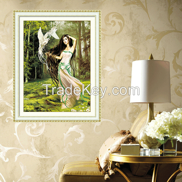 Manufacturer supply unique gift sexy modren woman crystal diy diamond painting