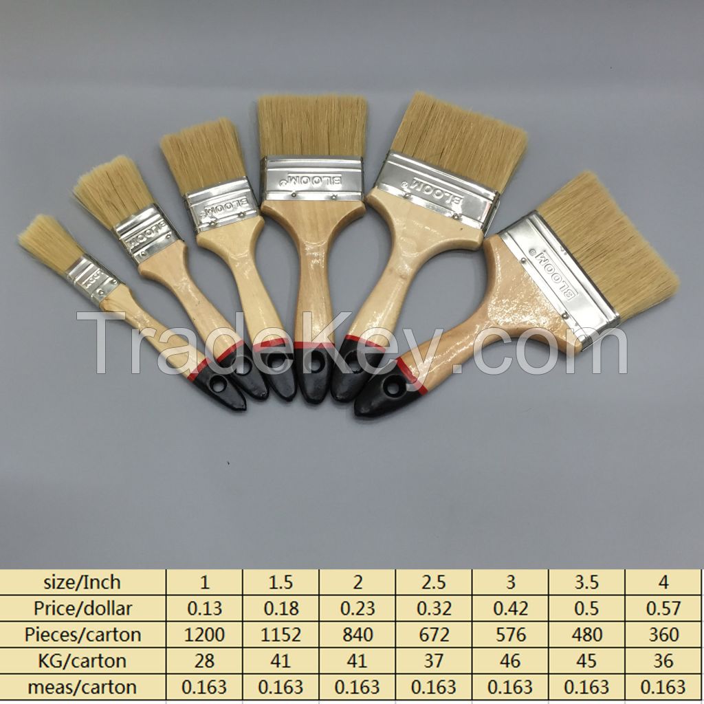 paint brush &amp;paint brush with woden handle 1inch 1.5inch 2inch 2.5inch 3inch 3.5inch 4inch