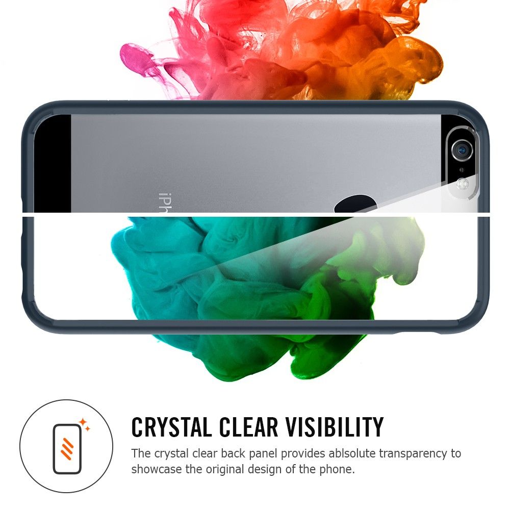 Original Spigen iPhone 6 Case Ultra Hybrid Clear Back Bumper Case