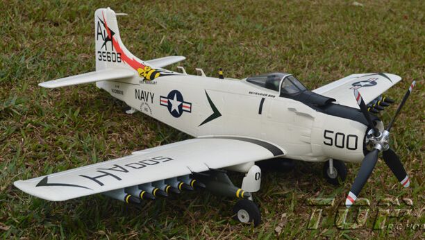 Remote control toys War-series RC airplanes A1 Skyraider White +black