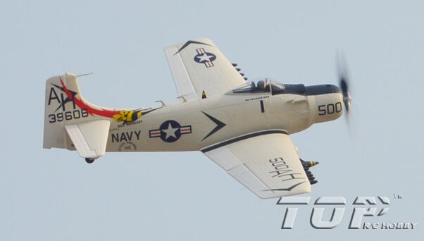 Remote control toys War-series RC airplanes A1 Skyraider White +black