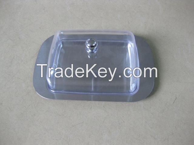 stainless steel butter dish