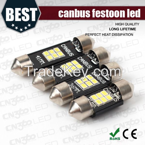 New type latest SMD 3020 super bright white led car light festoon