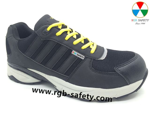 Black Composite Toe Safety Trainer Shoes SF-017