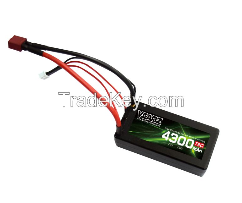 75C 4300mah 7.4v 2s2p