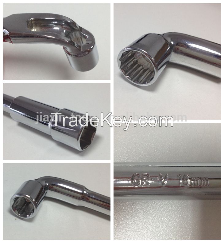 L type double end socket wrench