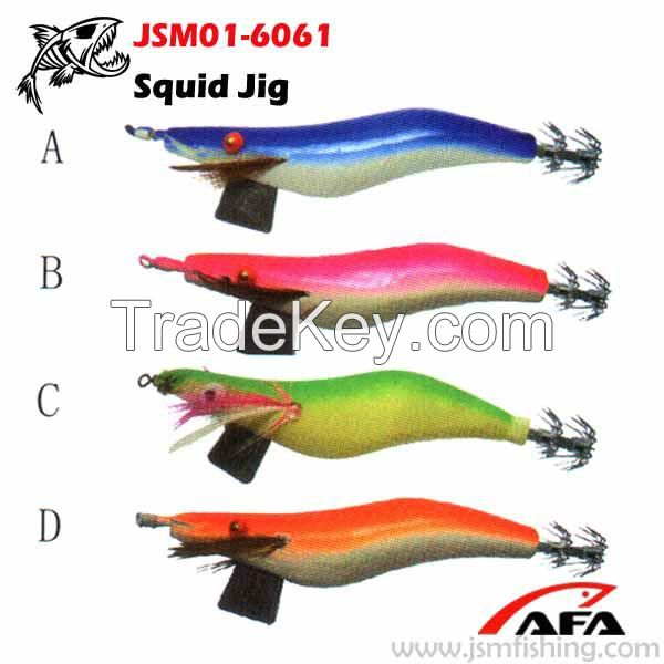 wholesale fishing tackle hard plastic sinking lure squid jig