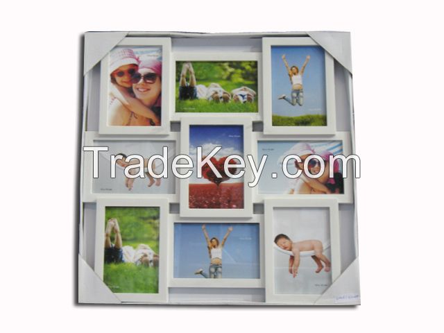 plastic photo frame picture frame 9pcs