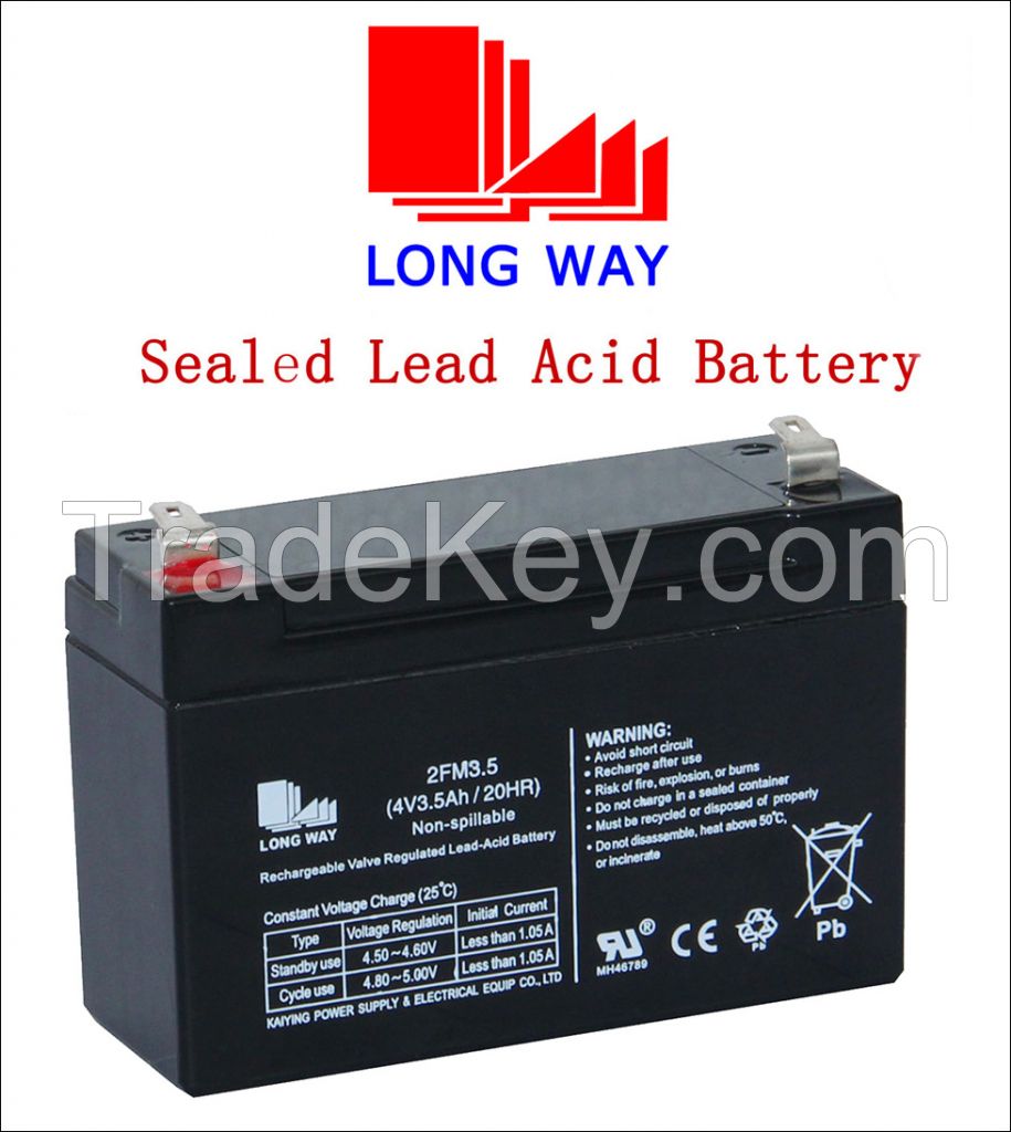 4V3.5Ah VRLA Battery 20Hr for emergency light