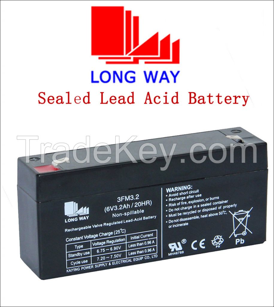 6V3.2 VRLA Battery for security alarm products