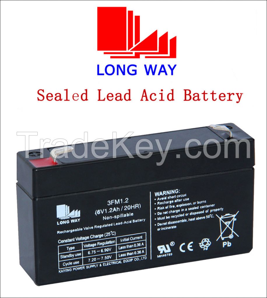 6V Rechargeable Toys UPS Lead Acid Battery