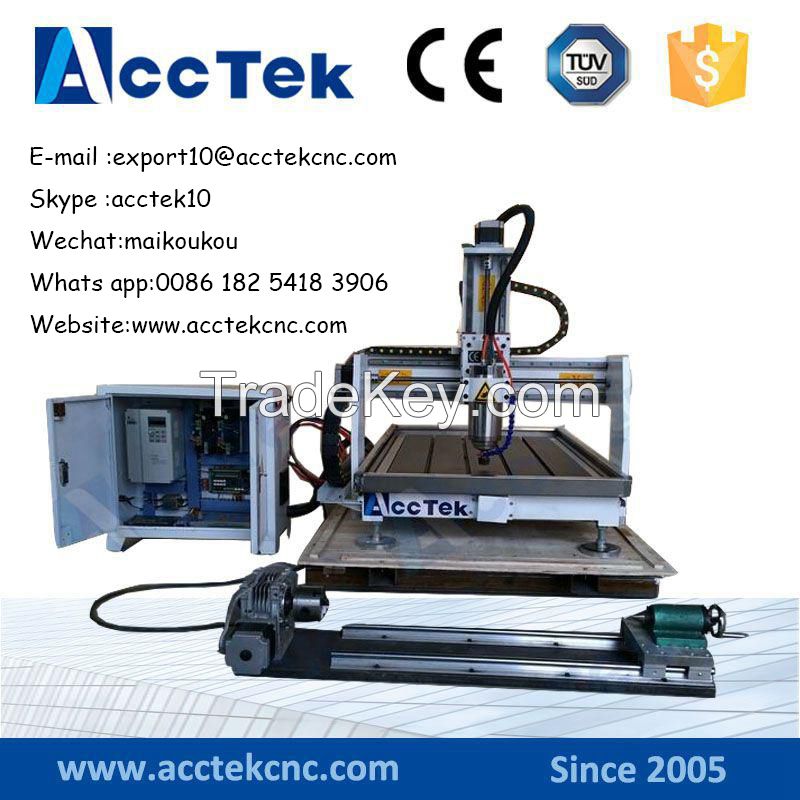 AKG6090 mini cnc router woodworking machine with rotary