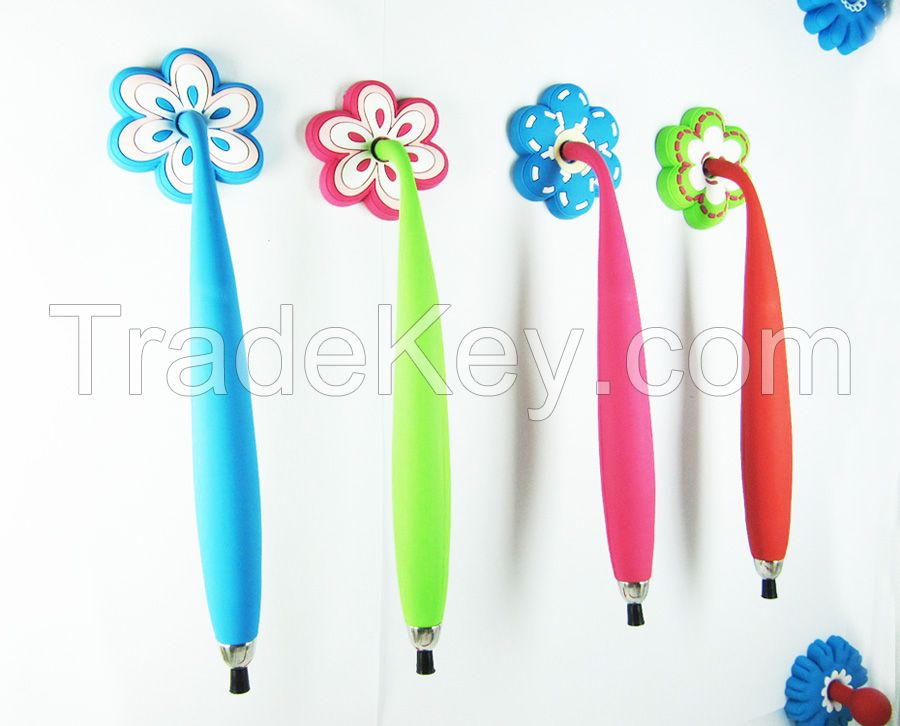 2015 hot promotional Magnet desk pen with plastic stand