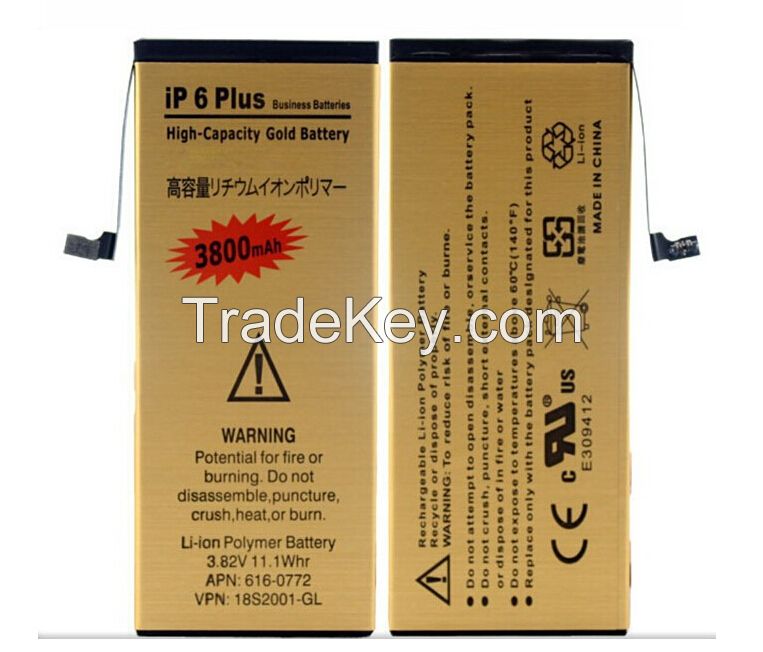 OEM High Quality Gold Golden Replacement Battery 2850mAh For Apple iPhone 6 6G 4.7&quot; iPhone6 iPhone6G