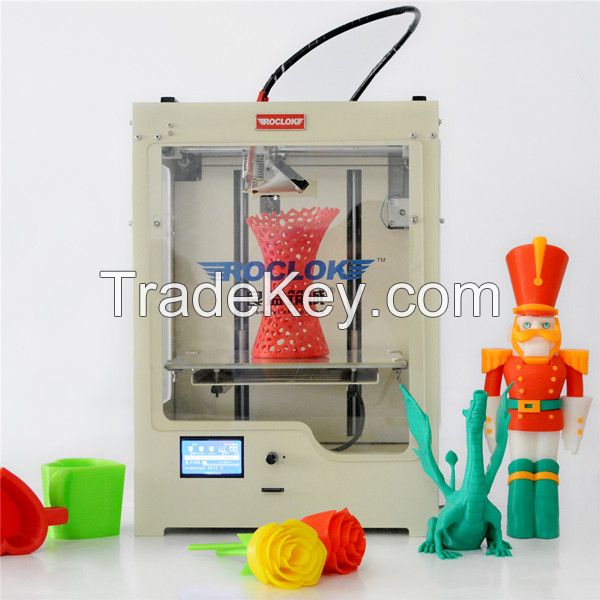 Factory price! China supplier ROCLOK high accuracy U2 type 3D FDM desktop 3D printer