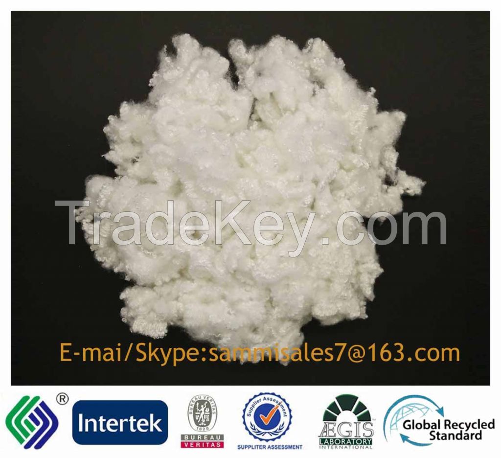 3dx64mm Psf Siliconized Raw White 100%polyester A Grade Fiber