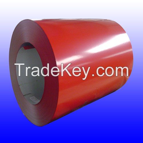 hot dip red color prepainted galvanized steel coil ppgi stocks