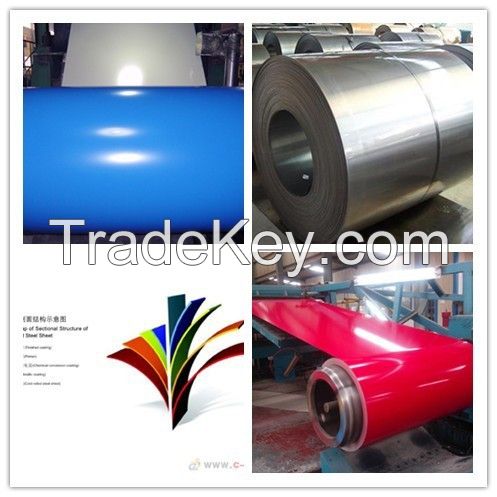 SGCC Cold Rolled Prepainted Galvalume Steel Plate Sheet in CoilS /  PPGL