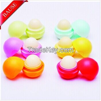 Hot Sell! ! ! High Quality OEM Colorful Cute Round Ball Lip Balm