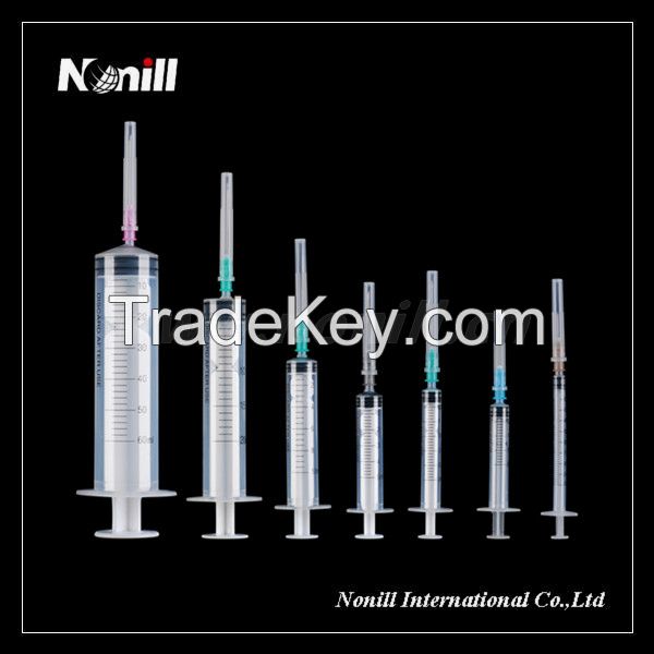 Disposable 3 Part Syringes With Needle