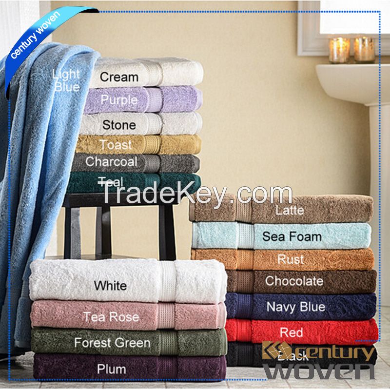 Luxury fashion design 5 stars hotel bath towel of microfiber 