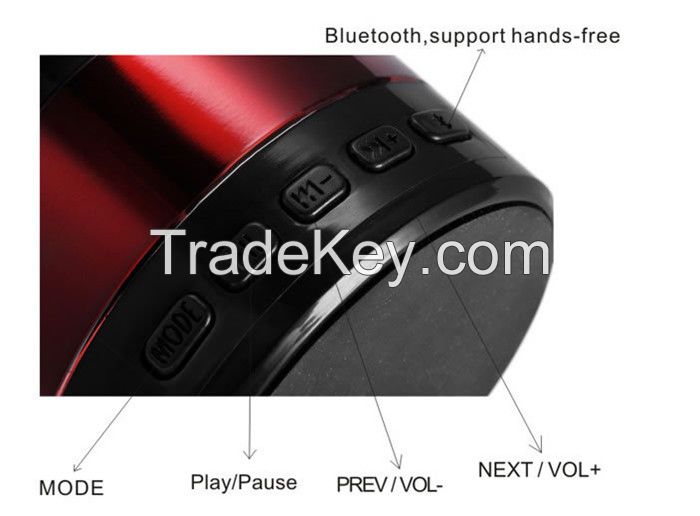 SD / AUX / USB / FM Rechargeable mini vibration bluetooth speaker