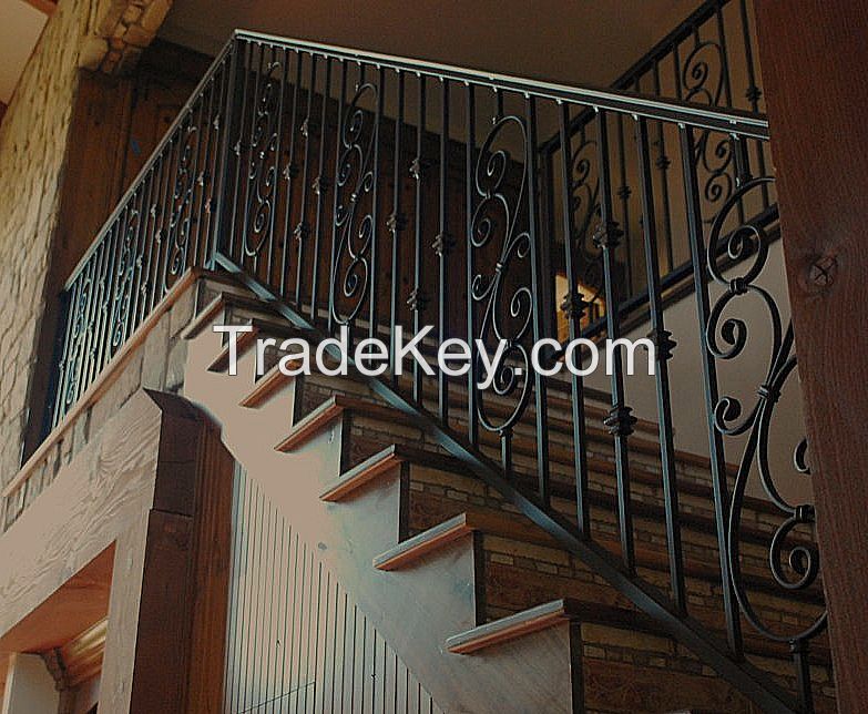 Hot Sale Decorative Wrought Iron Railing Parts