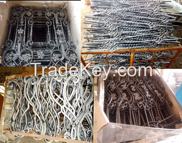 Hot Sale Decorative Wrought Iron Railing Parts