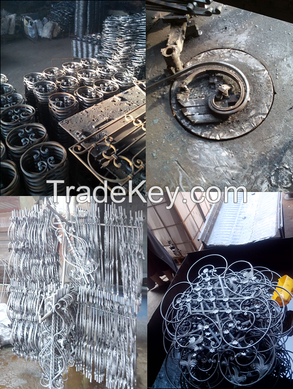 Hot Sale Decorative Wrought Iron Railing Parts