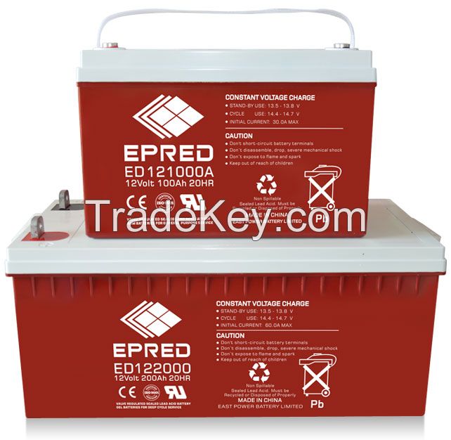 ED Series Storage battery energy power battery lead acid battery rechargeable battery