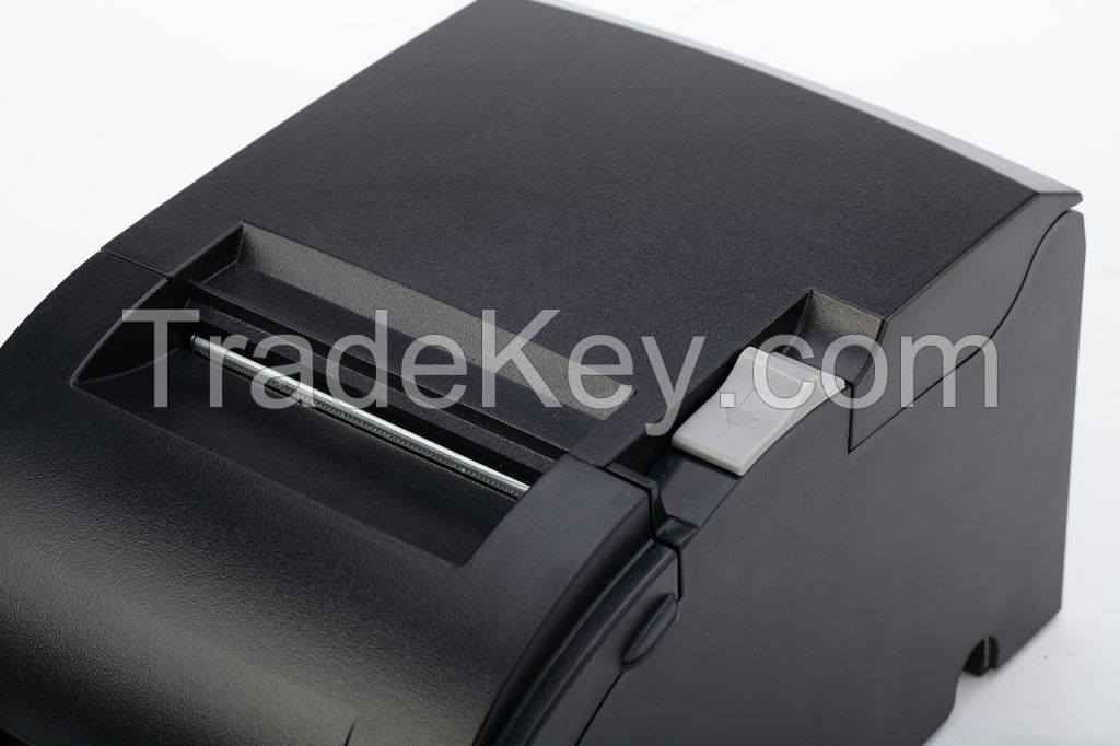 76mm impact printer with USB/Serial/Parallel/LAN port for optional, supports double color printing;