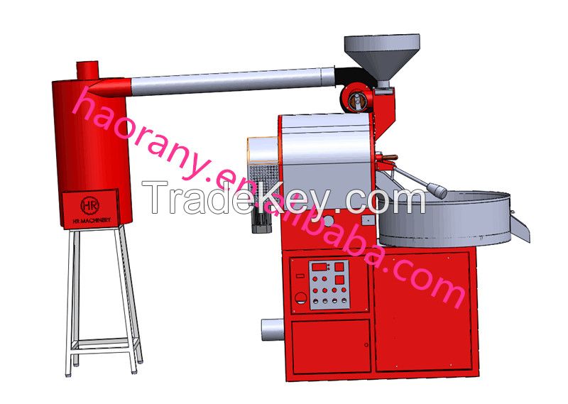 Automatic 3kg coffee bean roaster for hot sale
