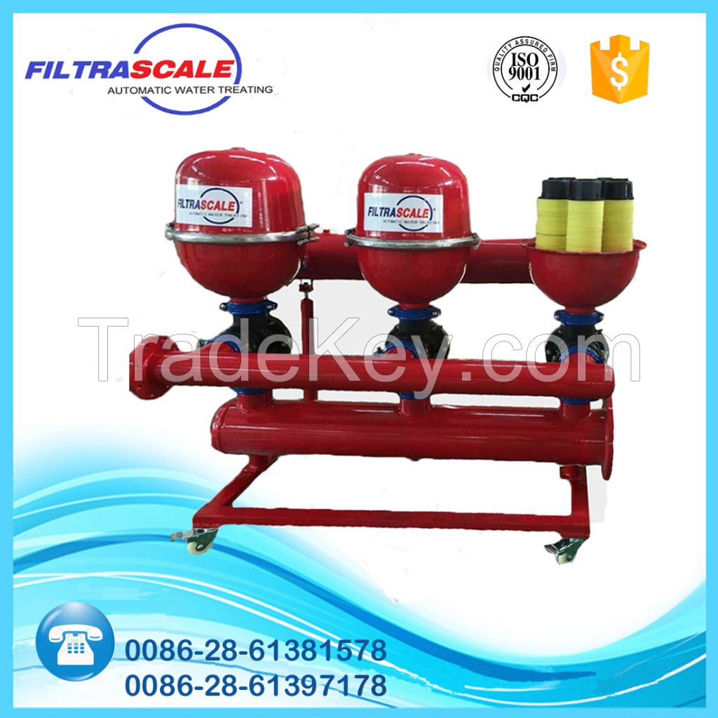 Automatic self cleaning disc water filter