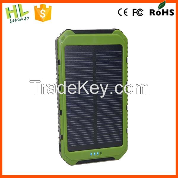 Innovative corporate gifts for solar power bank10000mah mobile phone s