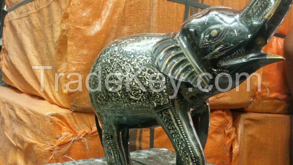 100% Brass Metal Elephant Size 20inch.....