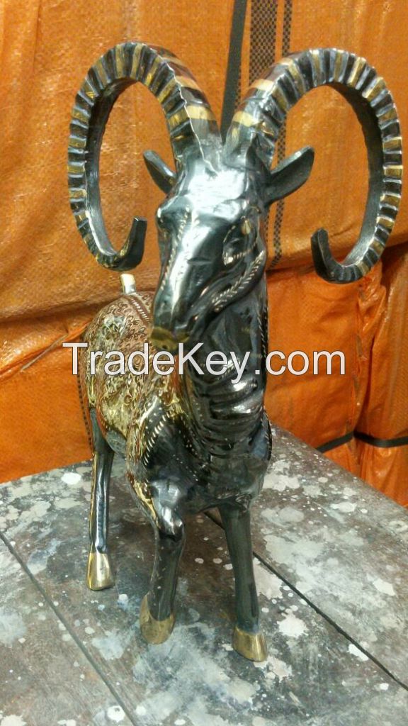 100% Brass Metal Goat Size 16 inch.....