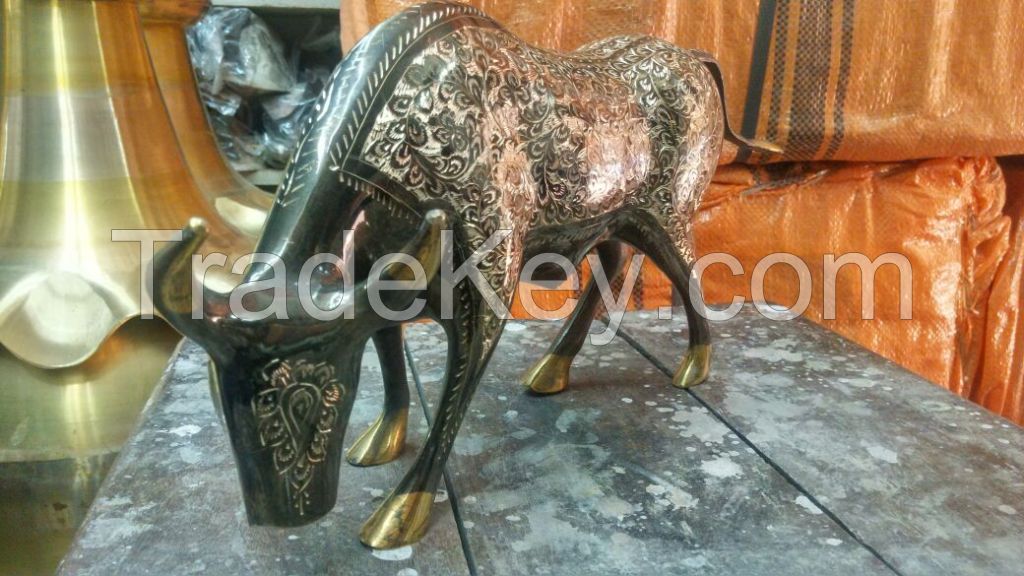 100% Brass Metal Bull Size 12 inch.....