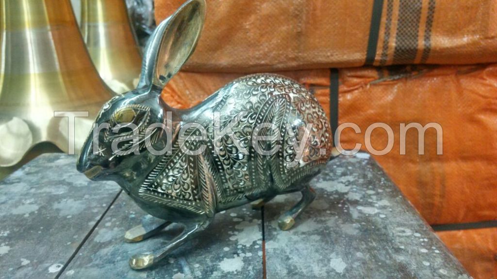 100% Brass Metal Rabbit Size 12 inch.....