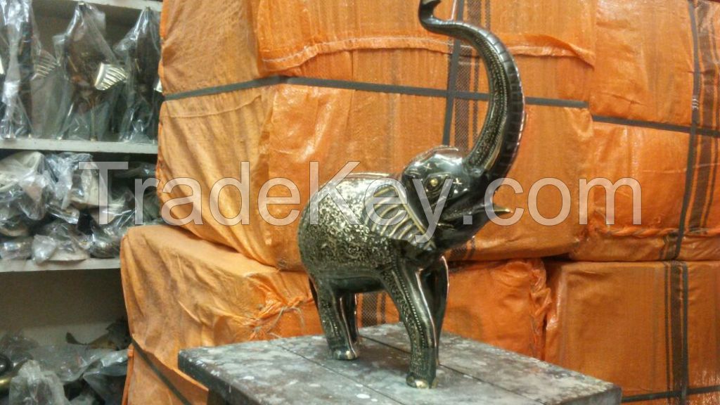 100% Brass Metal Elephant Size 20inch.....