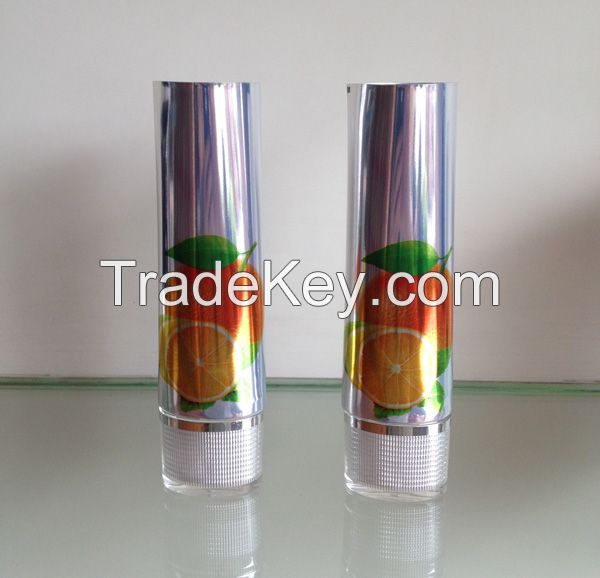 Aluminum barrier laminated tube for cosmetic packaging