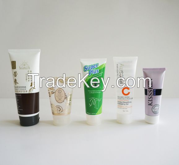 PP flip  top cap with plastic tube  for cosmetic packaging