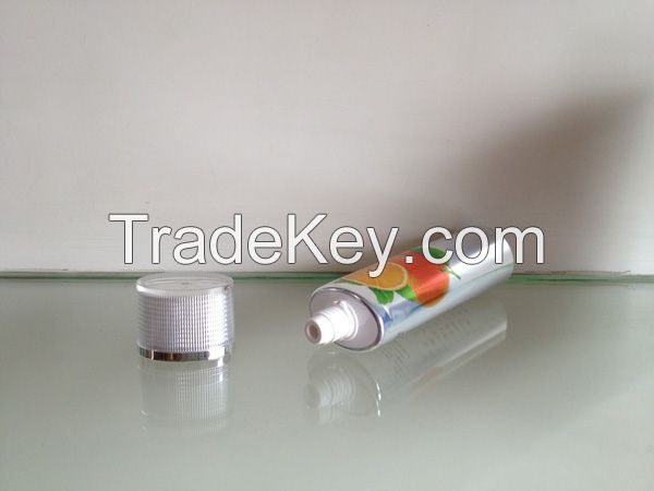 Aluminum barrier laminated tube for cosmetic packaging