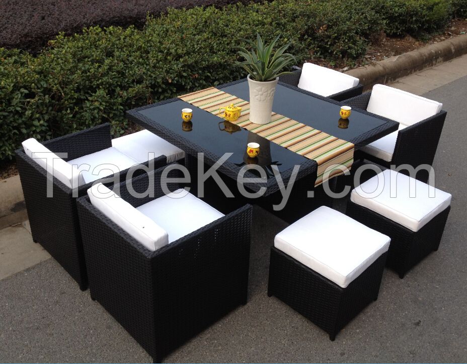 Outdoor Wicker Patio Dinning Set Furniture