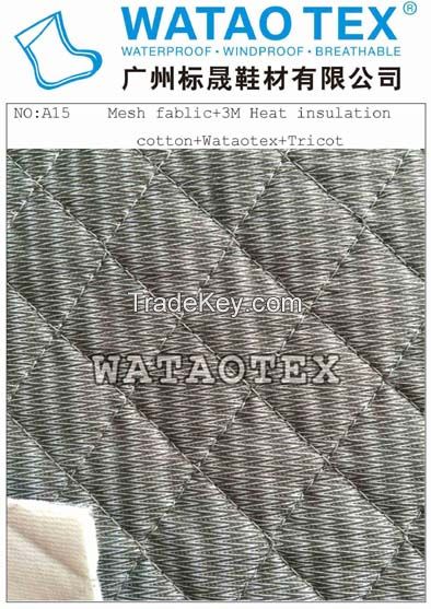 waterproof&amp;breathable shoe fabric, low air-permeability