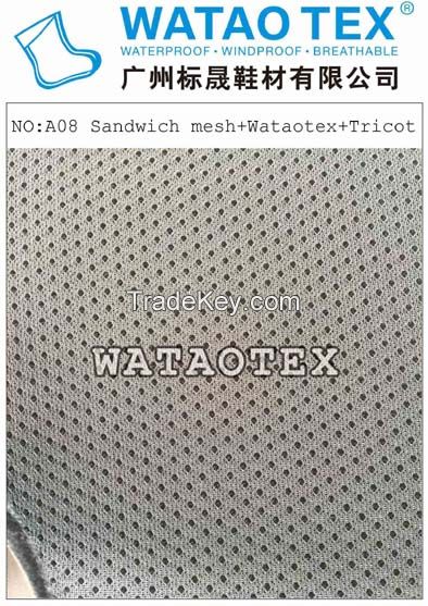 waterproof&breathable shoe fabric,high air-permeability