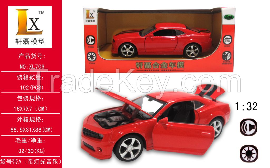 1:32 Bumblebee Pull Back Alloy Sport Car