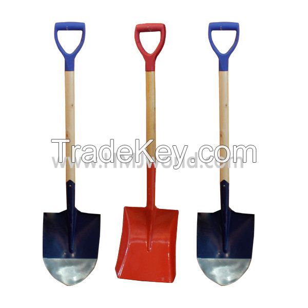 Factory direct steel shovel with wood handle